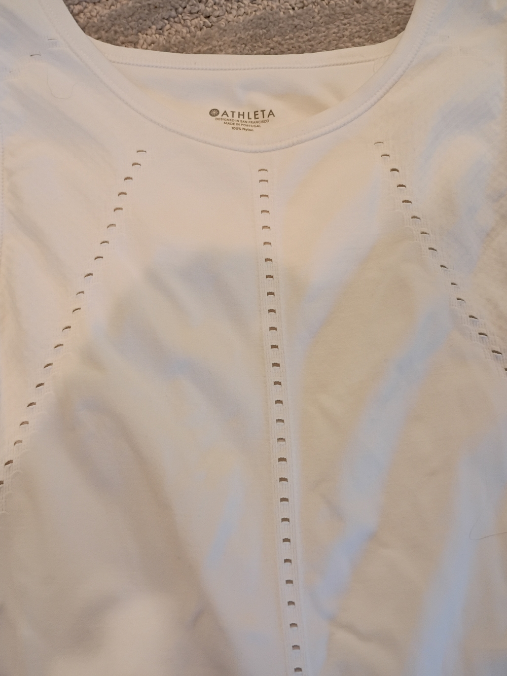 Athleta White Performance Tank Top